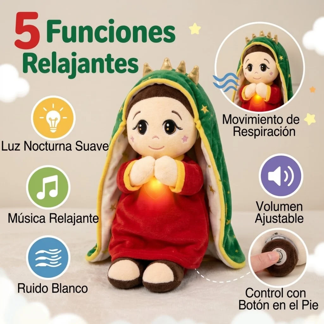 Peluche Virgen Maria que Respira